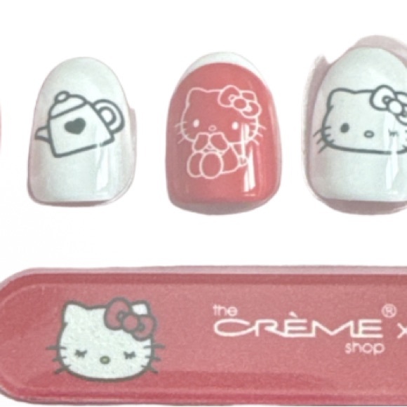 Hello Kitty Sweet & Cozy Press-On Nails - Pink and Red - Picture 2 of 8